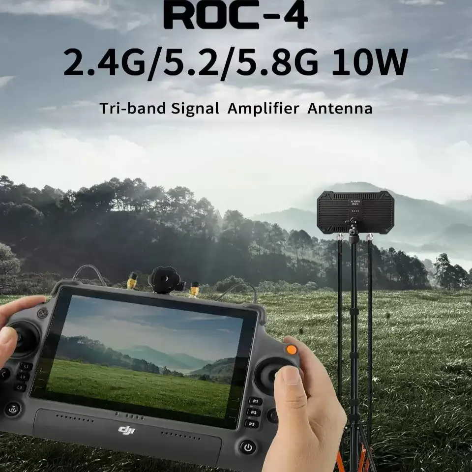 ROC-4 2.4G 5.8G 10W 8000mAh Drone Signal Booster N-Type Antenna Kit high quality